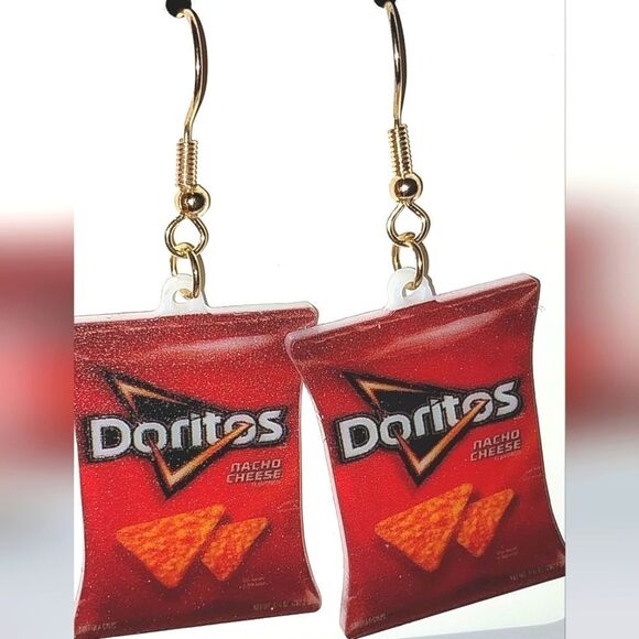 Fun dangling acrylic 5D pendant earrings - Picture 6 of 7